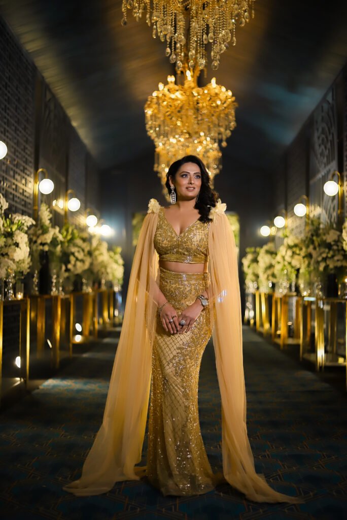 Rupa Khurana Professional Anchor Rupa Khurana model and emcee posing in elegant evening attire